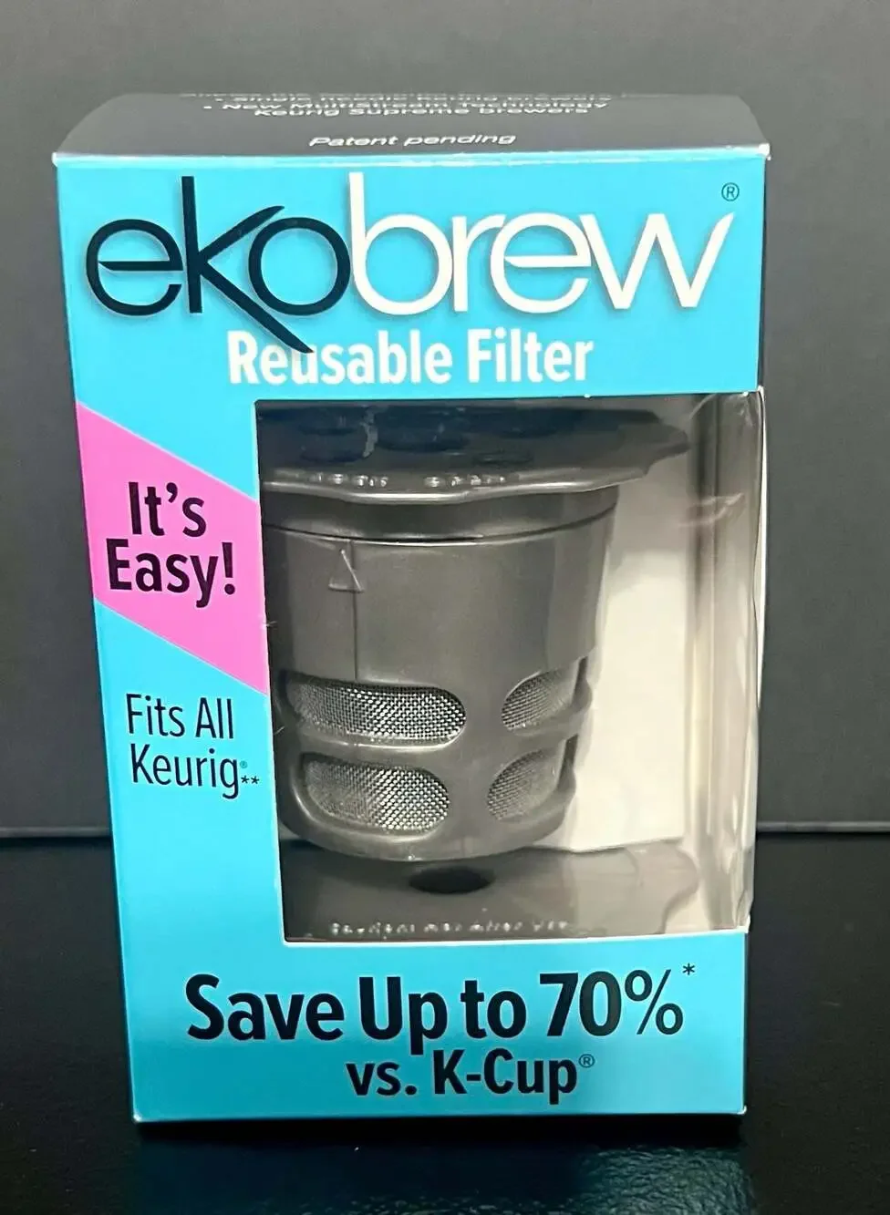 Ekobrew Reusable Filter with DuoLid Technology for Keurig Brewers